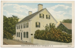 Late 1920s "C. T. American Art" Postcard of Thomas Bailey Aldrich House, Portsmouth, New Hampshire