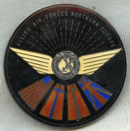 Stunning & Ultra Rare Ca 1951 Allied Air Forces Northern Europe Pocket Badge.
