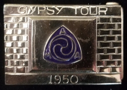 Nice 1950 American Motorcycle Assoc. (AMA) Gypsy Tour Belt Buckle in Excellent Condition