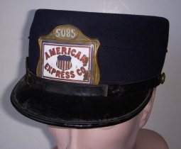 Great 1890s American Express Driver or Messenger Uniform Hat