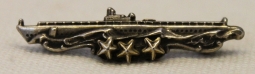 Great, Rare Miniature WWII USN Submarine Combat Patrol Badge by AMICO