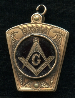 Beautiful Vintage Masonic Watch Fob Charm