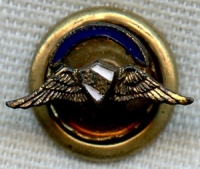 Circa 1940s Aircraft Owners And Pilots Association (AOPA) Senior Member Lapel Pin by Balfour