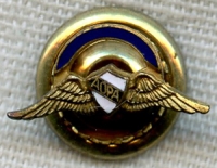 Circa 1950s Aircraft Owners And Pilots Association (AOPA) Senior Member Lapel Pin by O. C. Tanner