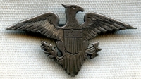Beautiful & Unique WWI US Army Colonel "War Eagle" Rank Insignia Jeweler-Made in Silver