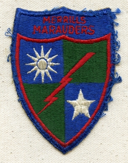 Nice WWII US Army "Merrill's Marauders" (5307th Composite Unit) Shoulder Patch