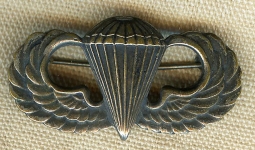 Scarce Ca 1946 WWII Occupation Period US Army Paratrooper Wing Made in Sendai Japan 11th Airborne
