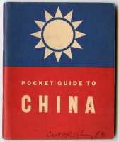 1942 US Army/USN "A Pocket Guide to China" Originally Owned by Capt. Albert W. Bloom