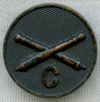 WWI US Army Artillery Battery C Collar Disc