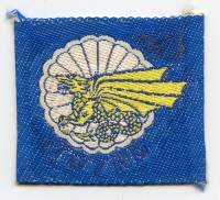 Mid-1960's ARVN 7th Parachute BN, 72nd Rifle Co Shoulder Patch in Bevo Weave