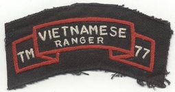 Nice Republic of Vietnam Ranger Scroll TM 77