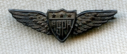Scarce 1920's ASPA Member Lapel Pin in Sterling Silver