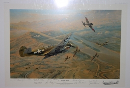 Signed Limited Edition A.V.G Print: "Fighting Tigers" by Robert Taylor