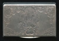 Beautiful Austrian Silver Snuff Box Circa 1840 Engraved with Napoleon Bonaparte