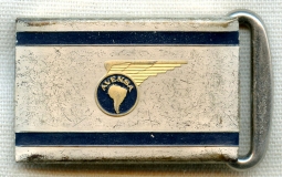 Late 1940s AVENSA (Venezuelan Airline) Sterling Belt Buckle