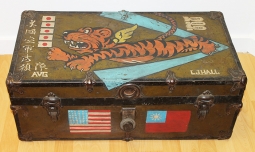 Fun, Flying Tigers "Fantasy" Foot Locker Purporting to be that of AVG Pilot Lester J. Hall