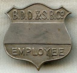 Nice WWI Baltimore Dry Dock  & Shipbuilding Co. Employee Badge