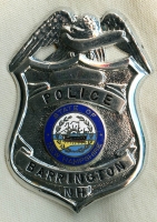 Nice 1970's Barrington, New Hampshire Police Badge