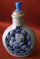 Old Circa 1960s Bavarian Stoneware Snuff Bottle for Pschl-Schnupftabake