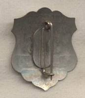 WWII City of Boston Police Department (Division 11) Air Raid Warden Badge #255