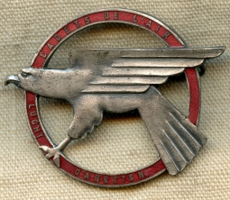 Circa 1930s-WWII Belgian Aviation Cadet Badge