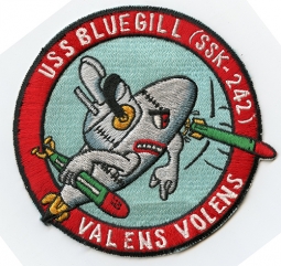 Beautiful Mid-50's USN USS Bluegull, SSK-242 Submarine Jacket Patch Made in Japan
