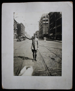 Great 1920's Boston, MA Occupational "Traffic Cop" Policeman Cabinet Photo