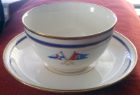 Early 20th Century Boston Yacht Club Tea Cup and Saucer