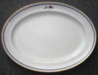 Early 20th Century Boston Yacht Club Large Serving Platter