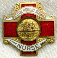 Scarce 1910s Boston (Massachusetts) Public Schools Nurse Badge