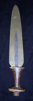 Circa 1920s Bronze African Tribal Dagger