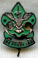 Rare 1910's Era Boy Scouts of America (BSA) Council Leader Enameled Lapel Badge