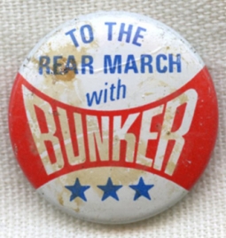 Novelty Vintage 1972 Presidential Election Political Pin for Archie Bunker