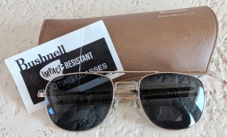 Great 1970's Bushnell Bausch & Lomb Shooting / Sunglasses in F6-58L Pilot Style