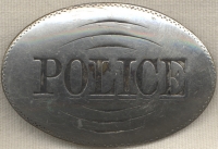 Circa 1890s Stock Oval Police Badge