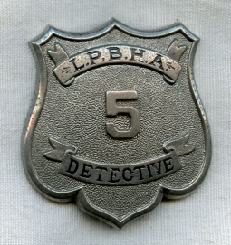 Circa 1900 Detective Badge LPBHA Possibly Lincoln Park Benevolent Horseman Association