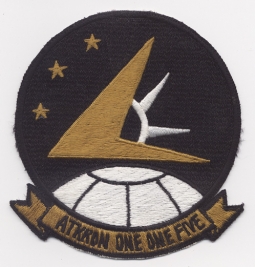 Circa 1971-1973 US Navy Attack Squadron 115 (VA-115) Japanese-Made Jacket Patch