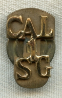Scarce 1930's 1st Regiment, California (CAL) State Guard Enlisted Man Collar Insignia