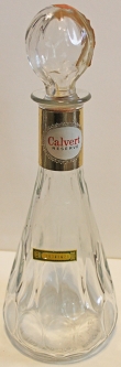 Vintage Early 1960's Mid-Century Design Calvert Reserve Whiskey Decanter