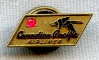 1960s Canadian Pacific Airlines 5 Years of Service Pin in 10K Gold