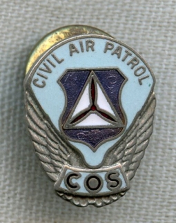 Early 1970s US Civil Air Patrol (CAP) Cadet Officer School Lapel Pin
