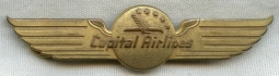 1950s Capital Airlines Pilot Wing in Slightly Longer Length (3-3/8")