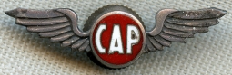 RARE Pre - Early WWII Civil Air Patrol Member Lapel Wing