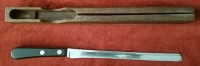 Great Vintage 1940's CASE XX Carve Master 10" Carving Knife with Wooden Case and Sharpening Stone