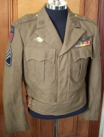 Beautiful CBI-Made WWII USAAF Air Crew Ike Jacket with Theatre-Made Wing