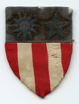 WWII Theatre-Made US Army CBI Shoulder Patch in Bullion