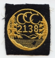 Rare Circa 1940 CCC Co. 2138 Shoulder Patch, Mill Creek (Hallowell Park), Colorado