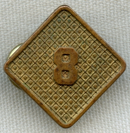 1930's Civilian Conservation Corps 8th District Collar Insignia.