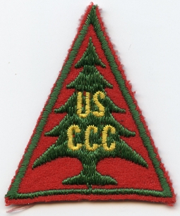 Early 1930's Civilian Conservation Corps Shoulder or Pocket Patch Variant