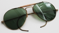 Nice WWII Private Purchase Aviator Sunglasses with Celluloid Bridge